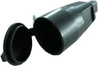 Enzo Contra stekker Prikkabel zwart PVC - 6185800