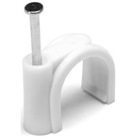 Spijkerclip 16-19 mm Wit - 100 Stuks Kabelbevestiging - thumbnail