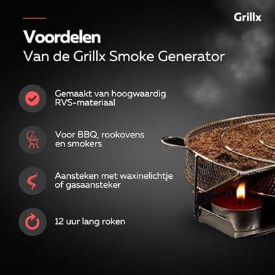 GrillX BBQ Cold Smoke Set - Koud Roken