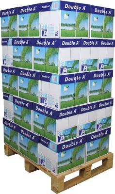 Double A Premium printpapier ft A4, 80 g, pallet van 200 pakken van 500 vel Double A Premium printpapier ft A4, 80 g, pallet van 200 pakken van 500 vel