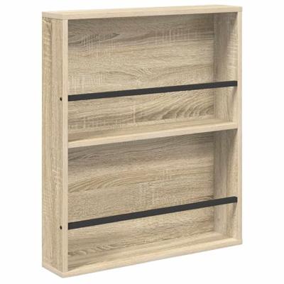 Tijdschrift Rek 2 pcs Sonoma Eiken 60 x 12 x 70 cm Bewerkt hout