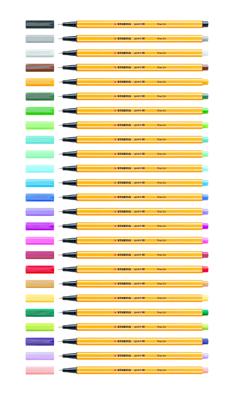 Fineliner stabilo point 88/30 f ass 30st