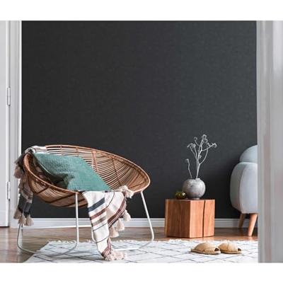 Dutch Wallcoverings Behang Carat Deluxe Uni Zwart 10079-15