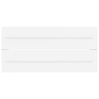 Wastafelkast met ingebouwde wastafel spaanplaat wit