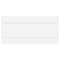 Wastafelkast met ingebouwde wastafel spaanplaat wit - thumbnail