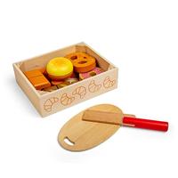 Bigjigs houten kistje met snijbrood, 17dlg. - thumbnail