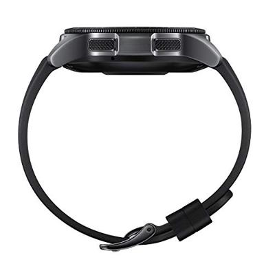 Samsung Galaxy Watch, ronde Bluetooth smartwatch voor Android, draaibare lunette, fitnesstracker, 42 mm, duurzame batterij, zwart (Duitse versie)