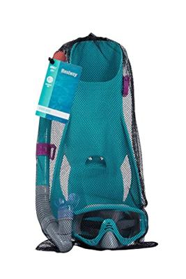 Bestway Set Masker en Buis Volwassene Anatomische Bandje Assorti Kleur +14 Jaar Strand en Zwembad 24071