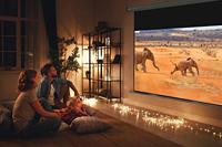 elektrisch projectiescherm HomeCinema 160 x 120 cm - thumbnail