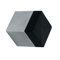 Deurbuffer wandmontage 25x25x30mm rvs mat - thumbnail