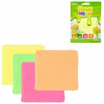 Fluffy Slime neon kleuren 4 assorti | 24 stuks