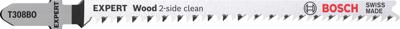 Bosch Accessoires EXPERT Decoupeerzaagblad T308BO 2st Wood 2-side clean - 2608901712