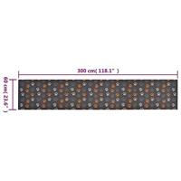 VidaXL Keukenmat wasbaar potenprint 60x300 cm fluweel - thumbnail