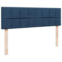 Ottoman bed met matras 140x200cm stof blauw - thumbnail