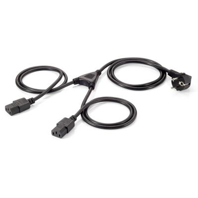 Equip Stroom Aansluitkabel 1.8 m Zwart