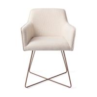 Jesper Home Eetkamerstoel 'Hofu' Cross Rose, kleur Enoki - thumbnail