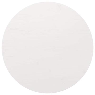 Tafelblad Ø90x2,5 cm massief grenenhout wit