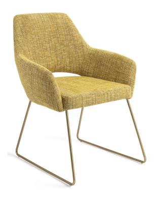 Jesper Home Yanai eetkamerstoel Lemon Limes slide gold