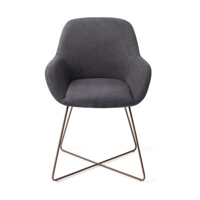 Jesper Home Eetkamerstoel 'Kushi' Cross Rose, kleur Black-Out