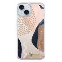iPhone 13 hybride hoesje - Abstract dots - thumbnail
