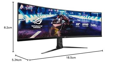 Asus XG49VQ Gaming monitor Energielabel G (A - G) 124.5 cm (49 inch) 3840 x 1080 Pixel 32:9 4 ms HDMI, DisplayPort, USB, Hoofdtelefoonaansluiting VA LED Asus XG49VQ Gaming monitor Energielabel G (A - G) 124.5 cm (49 inch) 3840 x 1080 Pixel 32:9 4 ms HDMI, DisplayPort, USB, Hoofdtelefoonaansluiting VA LED