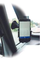 AUTO-T Soft touch smartphone-ondersteuning 360° met zuignap - thumbnail