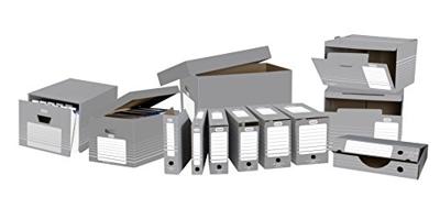 Elba archiefcontainer, ft 34,5 x 45 x 28 cm, grijs en wit Elba archiefcontainer, ft 34,5 x 45 x 28 cm, grijs en wit
