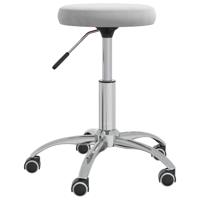 Eetkamerstoel fluweel lichtgrijs - thumbnail