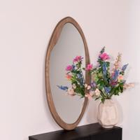 By-Boo Organische Spiegel 'Laban' Hout, 100 x 50cm - thumbnail