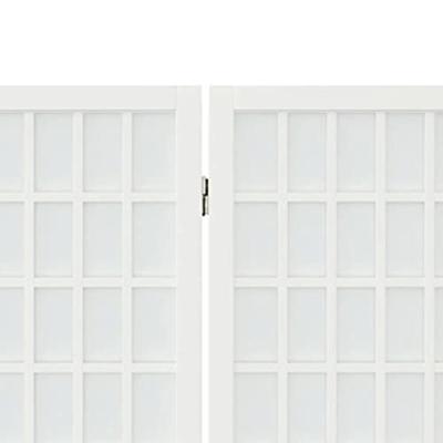 Kamerscherm inklapbaar 3 panelen Japanse stijl 120x170 cm wit