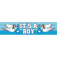 Geboorte jongen gevelbanner &apos;It&apos;s a boy&apos; - thumbnail
