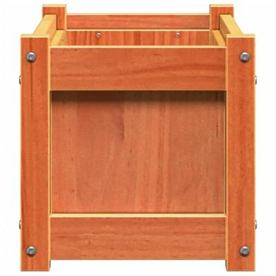 VidaXL Plantenbak 60x31x31 cm massief grenenhout wasbruin VidaXL Plantenbak 60x31x31 cm massief grenenhout wasbruin
