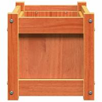 VidaXL Plantenbak 60x31x31 cm massief grenenhout wasbruin - thumbnail
