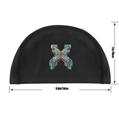 SuraphonSuphunthuchatz Volwassen Tieners Unisex Mode Excisie Ademend Elastische Sneldrogende Muziekband Fans Zee Cool Zwem Cap