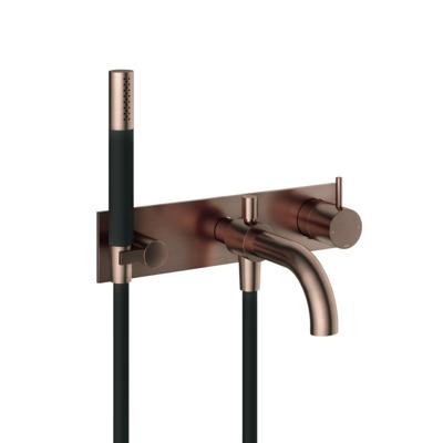 Hotbath Cobber Afbouwdeel - Inbouw Douche/Badmengkraan - Automatische Omstelinrichting met Doucheslang en Handdouche - Geborsteld Koper