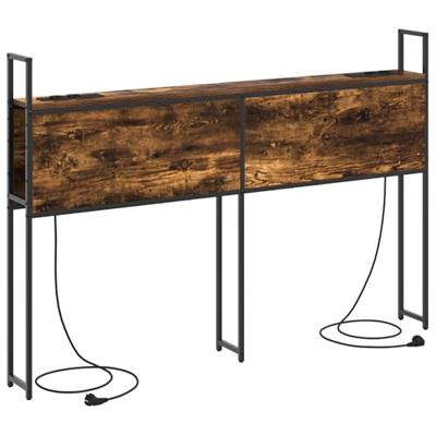 Opberghoofdbord Gerookt eiken 140 cm Bewerkt hout Opberghoofdbord Gerookt eiken 140 cm Bewerkt hout