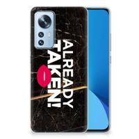 Xiaomi 12 | 12X | Siliconen hoesje | met naam Already Taken Black - thumbnail