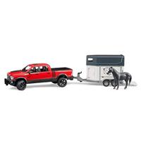Bruder Dodge Ram 2500 Power Wagon met paardentrailer - thumbnail