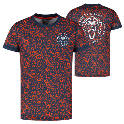 Orange Lion Sportshirt - Navy - Unleash The Lion - XXXL - Max Verstappen