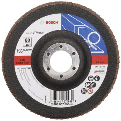 Bosch Accessories 2608607355 X551 Lamellenschijf Diameter 125 mm Boordiameter 22.33 mm Korrelgrootte (num) 80 Staal 1 stuk(s) Bosch Accessories 2608607355 X551 Lamellenschijf Diameter 125 mm Boordiameter 22.33 mm Korrelgrootte (num) 80 Staal 1 stuk(s)
