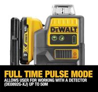DeWALT DCE0811D1G-QW laserwaterpas Lijnlaser 30 m - thumbnail