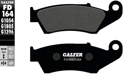 GALFER remblokken "fd164" brake pad fd164 g1054 organic