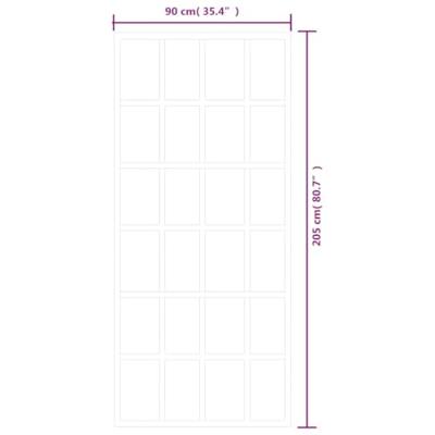 VidaXL Schuifdeur 90x205 cm esg-glas en aluminium zwart - thumbnail