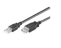 MicroConnect USBAAF5B USB2.0 Extension A-A 5m M-F Zwart Hi-Speed kabel - (USB-kabels) - thumbnail