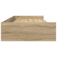 Opbergbedframe met hoofdeinde Sonoma Eiken 80 x 200 cm Bewerkt hout - thumbnail