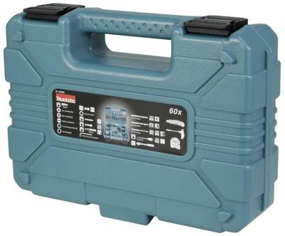 Makita E-15095 Boor- en bitassortiment 60-delig Metaal, Steen, Beton, Hout, Metselwerk 3 mm, 4 mm, 5 mm, 6 mm, 8 mm, 16 mm, 22 mm