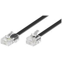 Goobay ISDN Kabel [1x RJ45-stekker 8p4c - 1x RJ11-stekker 6p4c] 3 m Zwart - thumbnail