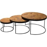 Livingfurn Salontafel Accent Set 45 x 75 x 75 - thumbnail