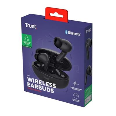 Trust Yavi Headset True Wireless Stereo (TWS) In-ear Oproepen/muziek USB Type-C Bluetooth Zwart Trust Yavi Headset True Wireless Stereo (TWS) In-ear Oproepen/muziek USB Type-C Bluetooth Zwart
