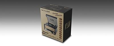 Muse MT-110 B retro stereo-installatie met platenspeler, bluetooth, cd-speler en radio met USB voor afspelen en opnemen, zwart
